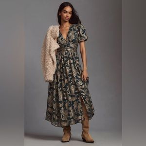 The Katerina Button-Front Dress: Lurex Edition by Anthropologie